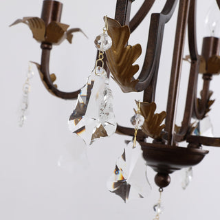 Evelyn Rustic Crystal Chandelier