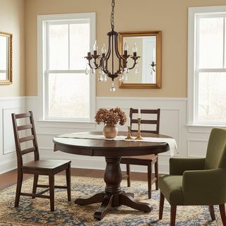 Evelyn Rustic Crystal Chandelier