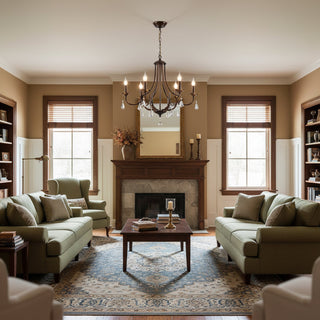 Evelyn Rustic Crystal Chandelier