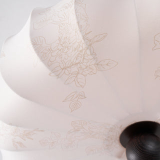 Anela Vintage Wood Fabric Ceiling Light