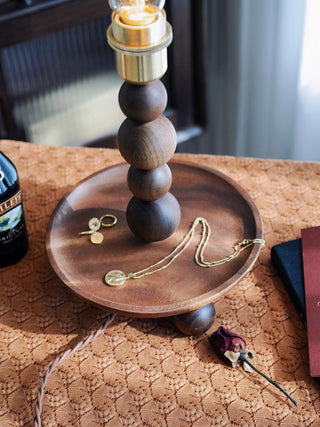 Amora Retro Wood Table Lamp