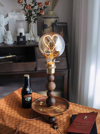 Amora Retro Wood Table Lamp
