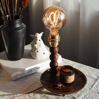Amora Retro Wood Table Lamp