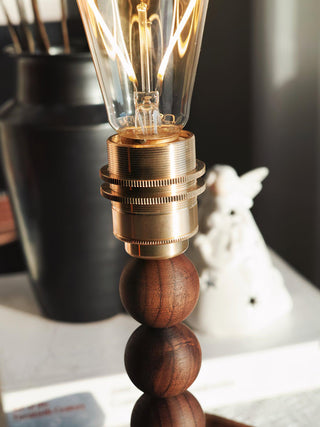 Amora Retro Wood Table Lamp