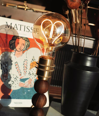 Amora Retro Wood Table Lamp