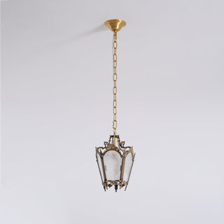 Kiv Vintage Metal Glass Pendant