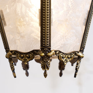 Kiv Vintage Metal Glass Pendant