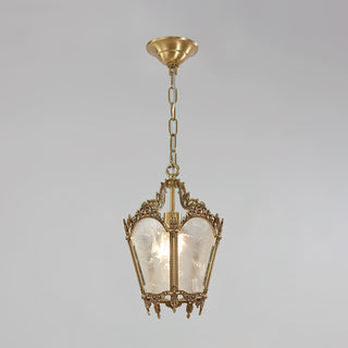 Kiv Vintage Metal Glass Pendant