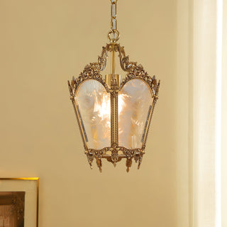 Kiv Vintage Metal Glass Pendant