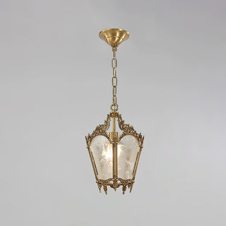 Kiv Vintage Metal Glass Pendant