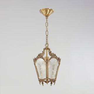 Kiv Vintage Metal Glass Pendant