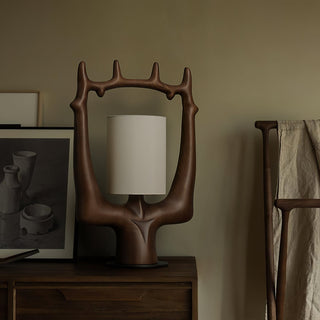 Cresta Modern Wood Table Lamp