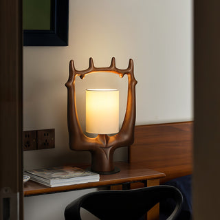 Cresta Modern Wood Table Lamp