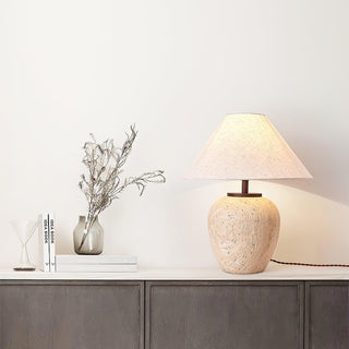 Aoji Serene Travertine Table Light