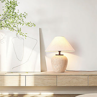 Aoji Serene Travertine Table Light