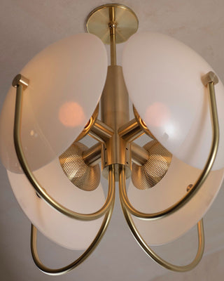 Celestial Orb Sculptural Glass Pendant Light