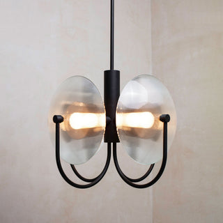 Celestial Orb Sculptural Glass Pendant Light