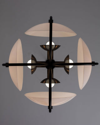 Celestial Orb Sculptural Glass Pendant Light
