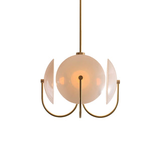 Celestial Orb Sculptural Glass Pendant Light