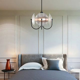 Celestial Orb Sculptural Glass Pendant Light