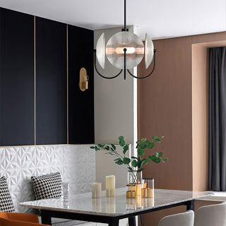 Celestial Orb Sculptural Glass Pendant Light