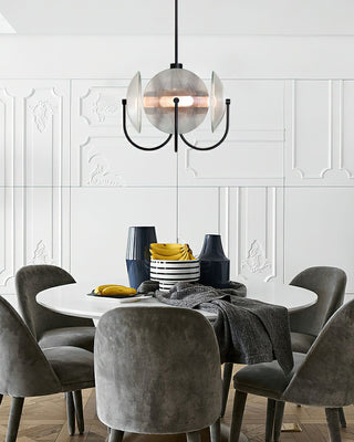 Celestial Orb Sculptural Glass Pendant Light