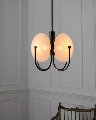 Celestial Orb Sculptural Glass Pendant Light