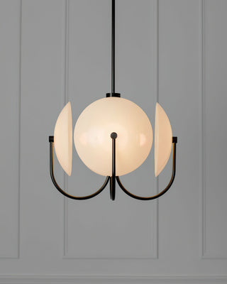 Celestial Orb Sculptural Glass Pendant Light