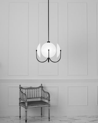Celestial Orb Sculptural Glass Pendant Light