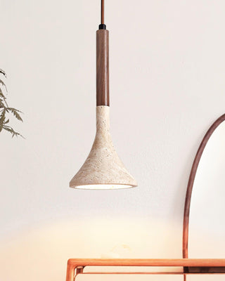 Aplomb Wabi-Sabi Travertine Pendant Light