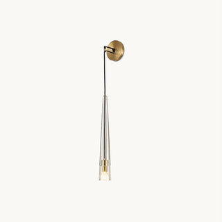 Elowen Glass  Brass Wall Light