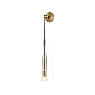 Elowen Glass  Brass Wall Light