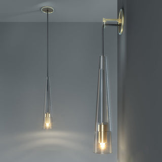Elowen Glass  Brass Wall Light