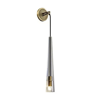 Elowen Glass  Brass Wall Light