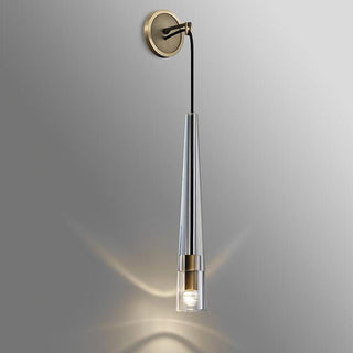 Elowen Glass  Brass Wall Light