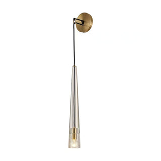 Elowen Glass  Brass Wall Light
