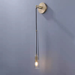 Elowen Glass  Brass Wall Light
