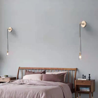 Elowen Glass  Brass Wall Light