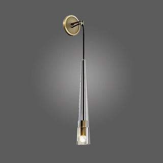 Elowen Glass  Brass Wall Light