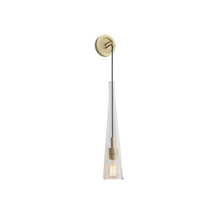 Elowen Glass  Brass Wall Light