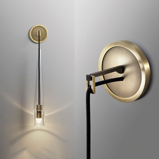 Elowen Glass  Brass Wall Light