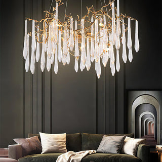 Aqua Empire Luxury Glass Chandelier