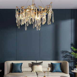 Aqua Empire Luxury Glass Chandelier