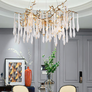 Aqua Empire Luxury Glass Chandelier
