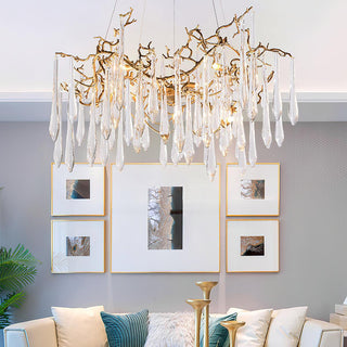 Aqua Empire Luxury Glass Chandelier