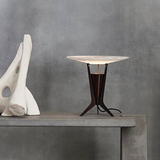 Xeran Modern Alabaster Metal Table Lamp