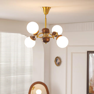 Arbor Mid-Century Modern Iron Chandelier