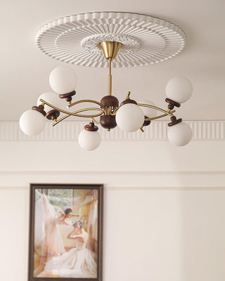 Arbor Mid-Century Modern Iron Chandelier