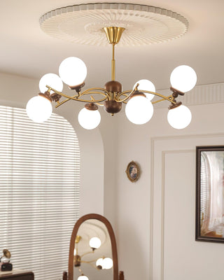 Arbor Mid-Century Modern Iron Chandelier