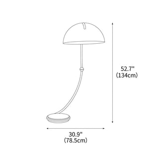 Arc Glow Minimalist Acrylic Floor Light